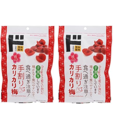 Amazon | [食べ比べ]販路限定 大容量 手割り カリカリ梅 150g × 1袋